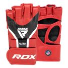 RDX Grappling rukavice Aura plus T-17, červeno-čierne
